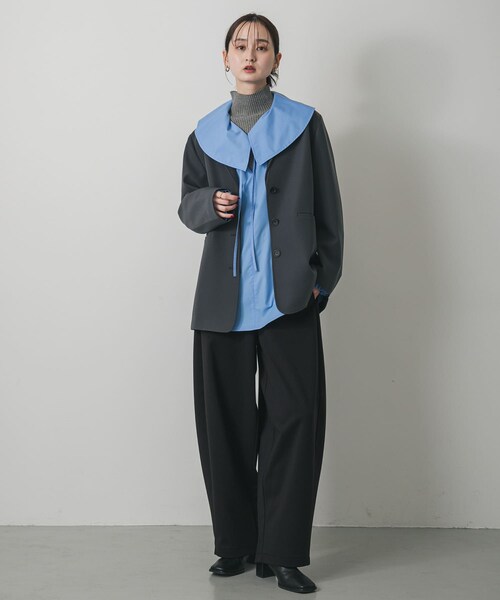 SENSE OF PLACE by URBAN RESEARCH（センスオブプレイスバイアーバンリサーチ）の「ワンポイントシシュウスウェットパンツ（スウェットパンツ・レディース・GRAY/BLACK・S/M）」の15枚目の写真