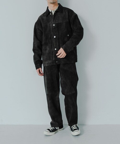 URBAN RESEARCH（アーバンリサーチ）の「『別注』SEVEN BY SEVEN×URBAN RESEARCH　1ST TYPE LEATHER JACKET（テーラードジャケット・メンズ・BLACK/NAVY・M/L）」の6枚目の写真