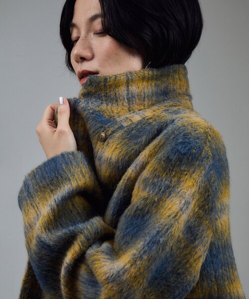 ADAM ET ROPE'(アダムエロペ)の「BALLIシャギージャケットコート / セットアップ対応(その他アウター・レディース・イエロー系・F)」の3枚目の写真
