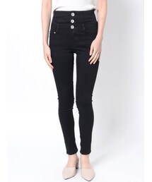 GYDA | H/W ウエストクロススキニーデニムPT(デニムパンツ)