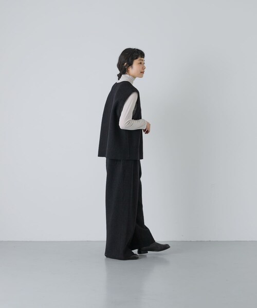 かぐれ（カグレ）の「ボイルドウールパンツ（その他パンツ・レディース・IVORY/BLACK・Free）」の20枚目の写真