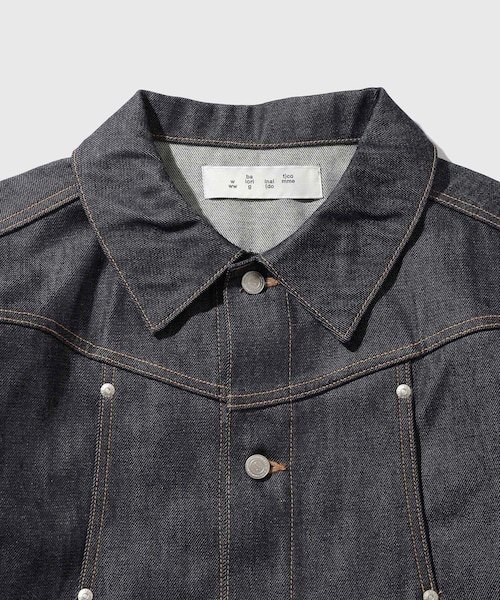 ADAM ET ROPE'(アダムエロペ)の「【BAL/バル】CURB POCKET DENIM JACKET(デニムジャケット・メンズ・ブラック/ネイビー・1/2)」の6枚目の写真