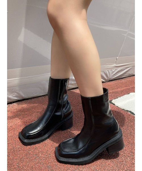 EMODA（エモダ）の「ラインショートブーツ（ブーツ・レディース・アイボリー/ブラウン/ブラック・M/S/L）」の14枚目の写真