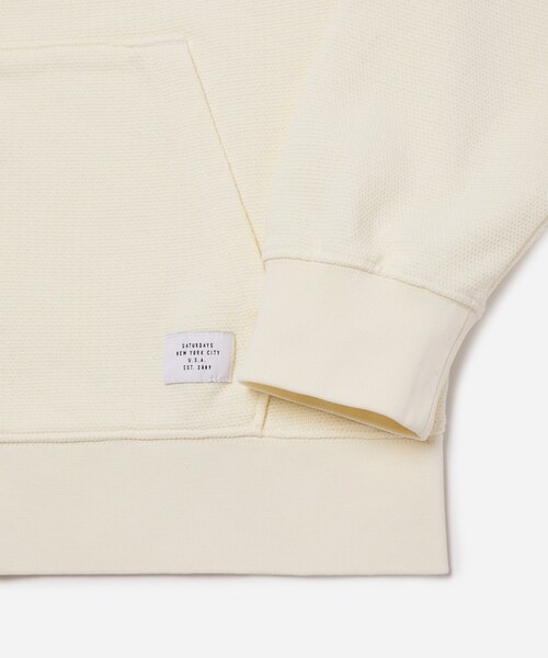 Saturdays NYC（サタデーズ ニューヨークシティ ）の「CANAL PIQUE SWEATSHIRT（パーカー・レディース・オリーブ/クリーム・L/M/S）」の22枚目の写真