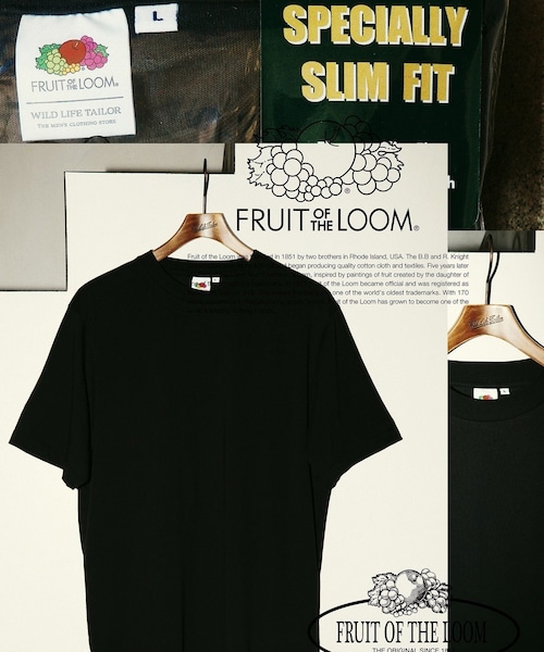 ADAM ET ROPE'(アダムエロペ)の「【FRUIT OF THE LOOM for WILD LIFE TAILOR】EX SLIM FIT 2PCS PAC TEE(Tシャツ/カットソー・メンズ・ブラック/ホワイト・L/M/S/XL)」の10枚目の写真