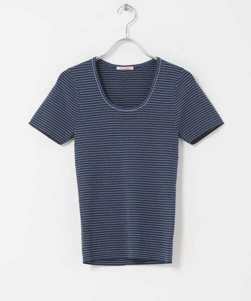 URBAN RESEARCH DOORS（アーバンリサーチドアーズ）の「RYE TENDER　DOMAR T-SHIRTS（Tシャツ/カットソー・レディース・NAVY/YELLOW/MULTI・0）」の5枚目の写真
