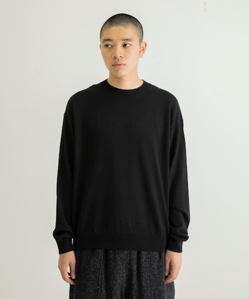 URBAN RESEARCH(アーバンリサーチ)の「coupronde イタリアンウールシルクカシミアニット(ニット/セーター・メンズ・BROWN/O RED/ECRU/BLACK・46/48)」の2枚目の写真