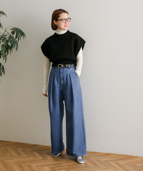 URBAN RESEARCH(アーバンリサーチ)の「『別注』ROUTINE×URBAN RESEARCH WOOL KNIT VEST(ベスト・レディース・WHITE/BLACK/GREEN/WINE・-)」の20枚目の写真