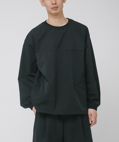 EKAL(エカル)の「『吸水速乾/通気性/軽量』DOT AIR LONG-SLEEVE PULLOVER(Tシャツ/カットソー・メンズ・ネイビー/ブラック・M/L)」の4枚目の写真