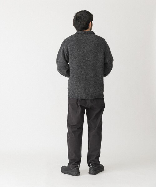 EKAL（エカル）の「シャギーニットポロプルオーバー（ニット/セーター・メンズ・グレー/ブラウン/フォーレンリーブス・M/L）」の21枚目の写真