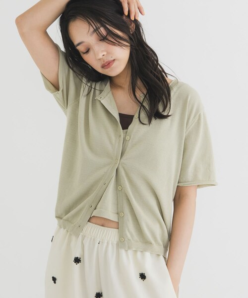 KBF（ケイビーエフ）の「ビスチェSETカーディガン（カーディガン/ボレロ・レディース・SAGE/GRAY/RED・One）」の19枚目の写真