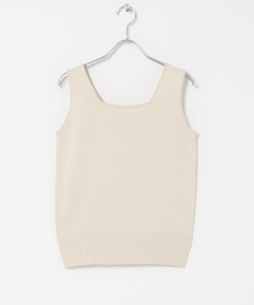 ITEMS URBANRESEARCH(アイテムズ アーバンリサーチ)の「『洗濯可』2WAYニットタンクトップ(ニット/セーター・レディース・OFF/GRN/BLK/BRN/BRD・Free)」の10枚目の写真