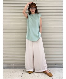 Ungrid | タックデザインサテンパンツ(その他パンツ)