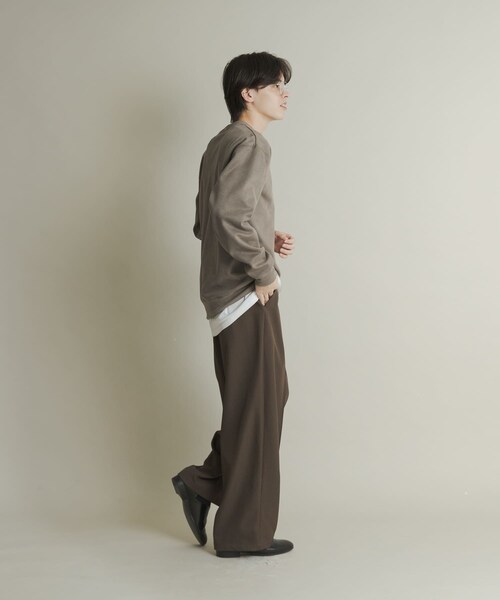 SENSE OF PLACE by URBAN RESEARCH（センスオブプレイスバイアーバンリサーチ）の「フェイクスエードクルーネックスウェット（スウェット・メンズ・GRAY/CHARCOAL/D.BROWN/GREIGE・M/L）」の21枚目の写真