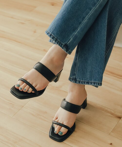 SENSE OF PLACE by URBAN RESEARCH（センスオブプレイスバイアーバンリサーチ）の「ダブルバンドサンダル（サンダル・レディース・BLACK/IVORY/LIME YEL・S/M/L）」の16枚目の写真