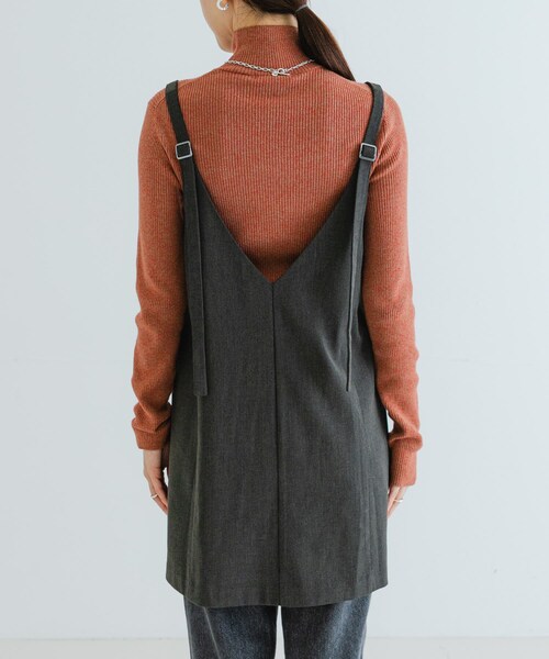 URBAN RESEARCH（アーバンリサーチ）の「スクエアネックミニジャンパーワンピース（ワンピース・レディース・BLACK/CHARCOAL・FREE）」の15枚目の写真