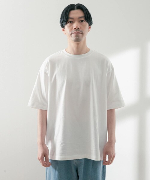 ITEMS URBANRESEARCH(アイテムズ アーバンリサーチ)の「USAコットン オーバーサイズTシャツ(Tシャツ/カットソー・メンズ・GRN/OFF/BLK/BLU/YEL・M/L)」の11枚目の写真