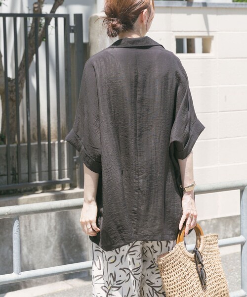 ITEMS URBANRESEARCH（アイテムズ アーバンリサーチ）の「シアードルマンジャケット（テーラードジャケット・レディース・WHT/BLK/BRN/CHK・FREE/Free）」の19枚目の写真