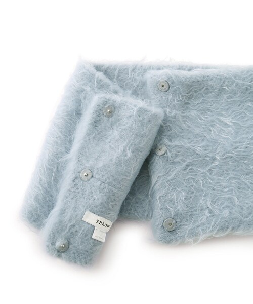 ADAM ET ROPE'（アダムエロペ）の「【公式サイト限定】【THROW（スロー）】Tekla_shaggy snood（ストール/ショール・レディース・ベージュ系/ブルー系・F）」の12枚目の写真