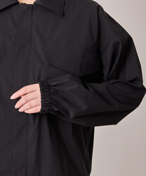 NERGY（ナージー）の「【ウォッシャブル対応】ナイロンZIPウィンドブレーカー（ナイロンジャケット・レディース・ブラック/キナリ・F）」の22枚目の写真