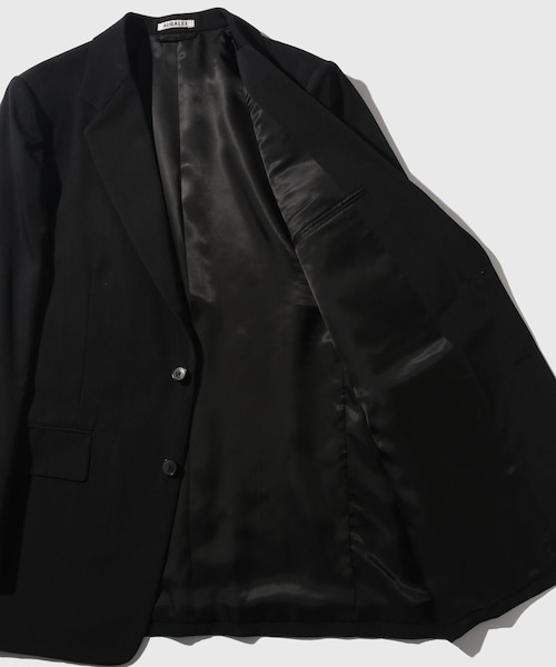 ADAM ET ROPE'(アダムエロペ)の「【AURALEE/オーラリー】LIGHT WOOL MAX GABARDINE JACKET(テーラードジャケット・メンズ・ブラック/ブラウン・3/4/5)」の13枚目の写真