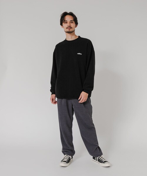URBAN RESEARCH（アーバンリサーチ）の「『別注』THOUSAND MILE×URBAN RESEARCH　ニットフリースクルーネックプルオーバー（その他トップス・メンズ・BLACK/CHARCOAL/NAVY/OFF・M/L）」の19枚目の写真
