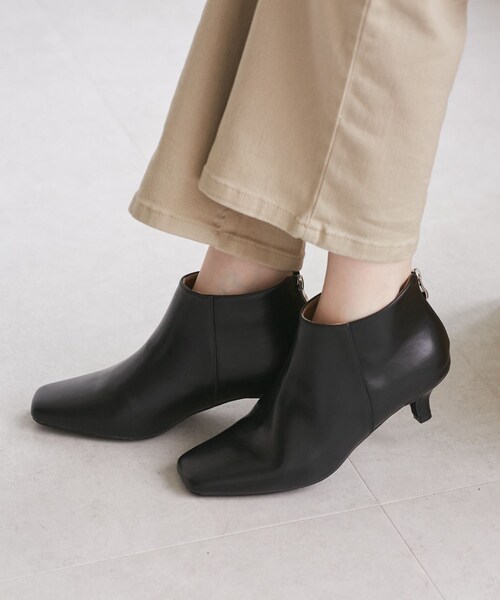 ROPE' PICNIC（ロペピクニック）の「ラインリフトショートブーツ（ブーツ・レディース・ブラック/グレー/ワイン系・23.0/23.5/24.0/24.5）」の9枚目の写真