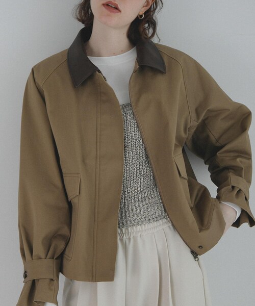 URBAN RESEARCH Sonny Label（アーバンリサーチサニーレーベル）の「異素材衿ショートジャケット（テーラードジャケット・レディース・ベージュ/エクリュ・Free）」の13枚目の写真
