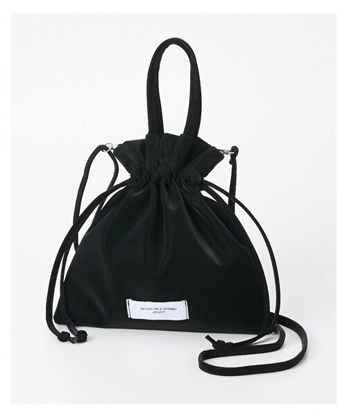 nissen（ニッセン）の「Jouet（ジョエット）艶マット合皮のシンプル巾着ショルダーバッグ（ショルダーバッグ・メンズ・ブラック/アイボリー/モカベージュ/グレー/カーキ・Y）」の6枚目の写真