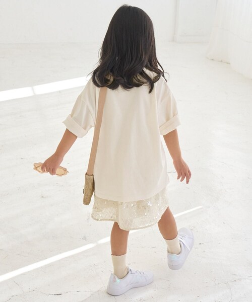 ROPE' PICNIC（ロペピクニック）の「【KIDS】DOGプリントトップス（Tシャツ/カットソー・キッズ・オフホワイト/サックス/ピンク・L/M/S）」の15枚目の写真