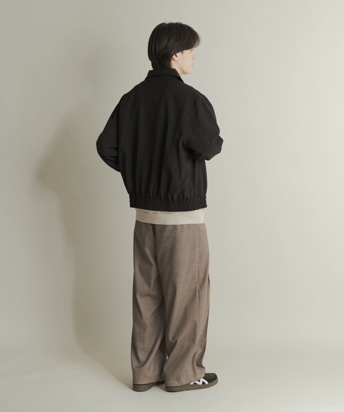 SENSE OF PLACE by URBAN RESEARCH（センスオブプレイスバイアーバンリサーチ）の「メランジバルーンジップブルゾン（ブルゾン・メンズ・BLACK/BEIGE/PURPLE・M/L）」の11枚目の写真