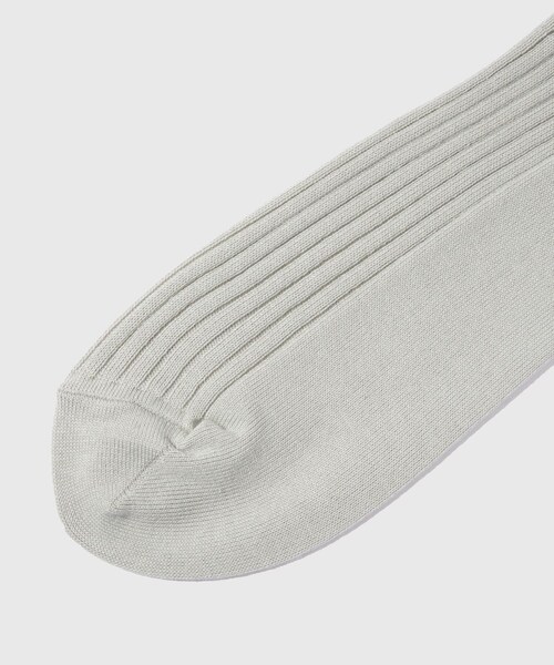 ADAM ET ROPE'（アダムエロペ）の「【AURALEE/オーラリー】GIZA HIGH GAUGE SOCKS（ソックス/靴下・メンズ・ブラック/ホワイト/グリーン・F）」の8枚目の写真