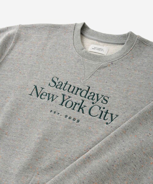 Saturdays NYC(サタデーズ ニューヨークシティ )の「Bowery Speckle Sweatshirt | WOMEN(スウェット・レディース・チャコール/グレー・L/M/S)」の12枚目の写真