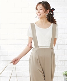 nissen | 【マタニティウェア・授乳服】授乳しやすい 半袖Tシャツ（産前・産後）(マタニティウェア/グッズ)