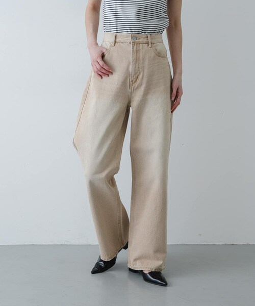 SENSE OF PLACE by URBAN RESEARCH（センスオブプレイスバイアーバンリサーチ）の「ストレートレッグデニム（その他パンツ・レディース・D.INDIGO/BLACK/BEIGE/L.INDIGO・S/M/XS/L/XL）」の2枚目の写真