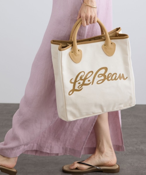 ADAM ET ROPE'(アダムエロペ)の「【L.L.Bean for SALON(エル・エル・ビーン)】別注スクエアトートバッグ(トートバッグ・レディース・キナリ/ベージュ系・F)」の20枚目の写真
