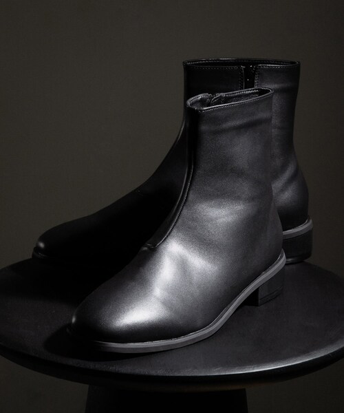 SENSE OF PLACE by URBAN RESEARCH（センスオブプレイスバイアーバンリサーチ）の「スクエアトゥサイドジップローブーツ（ブーツ・メンズ・BLACK・26.5/27.5）」の13枚目の写真