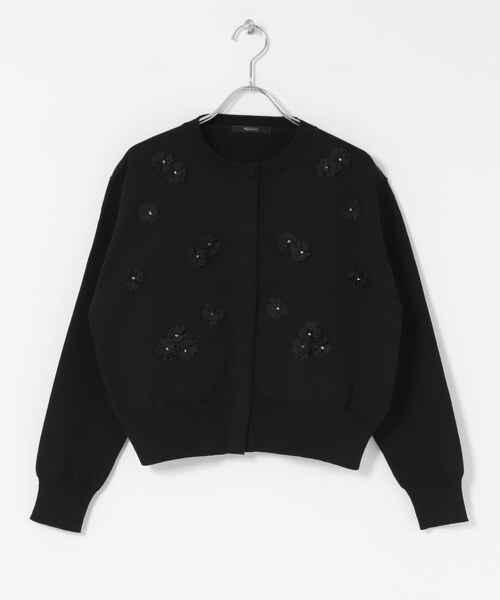 URBAN RESEARCH ROSSO（アーバンリサーチロッソ）の「フラワーモチーフカーディガン（カーディガン/ボレロ・レディース・OFF WHITE/BLACK・Free）」の14枚目の写真