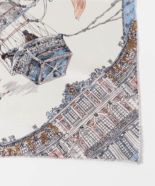 URBAN RESEARCH ROSSO（アーバンリサーチロッソ）の「manipuri　65モンゴルフィエバルーン（バンダナ/スカーフ・レディース・black/light blue・FREE）」の9枚目の写真