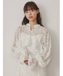 merry jenny | fluffyショートレーストップス(シャツ/ブラウス)
