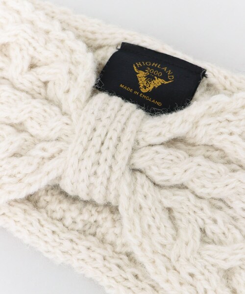 URBAN RESEARCH Sonny Label（アーバンリサーチサニーレーベル）の「HIGHLAND 2000　ALPACA HILDA HEADBAND∴（ヘアバンド・レディース・LTGREYグレー/CAMELキャメル/WHITEホワイト・one）」の6枚目の写真