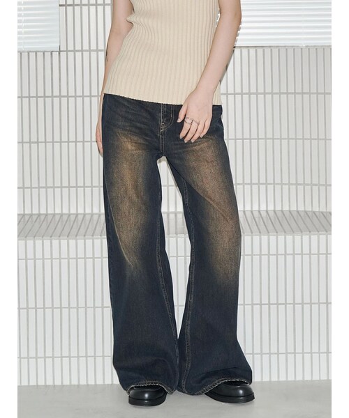 EMODA（エモダ）の「【VEQUM】RIM WIDE JEANS（その他・レディース・グレー・24/25/26）」の9枚目の写真