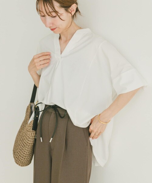 ITEMS URBANRESEARCH（アイテムズ アーバンリサーチ）の「フハクライクスキッパープルオーバー（Tシャツ/カットソー・レディース・BLU/BLK/WHT・FREE）」の4枚目の写真