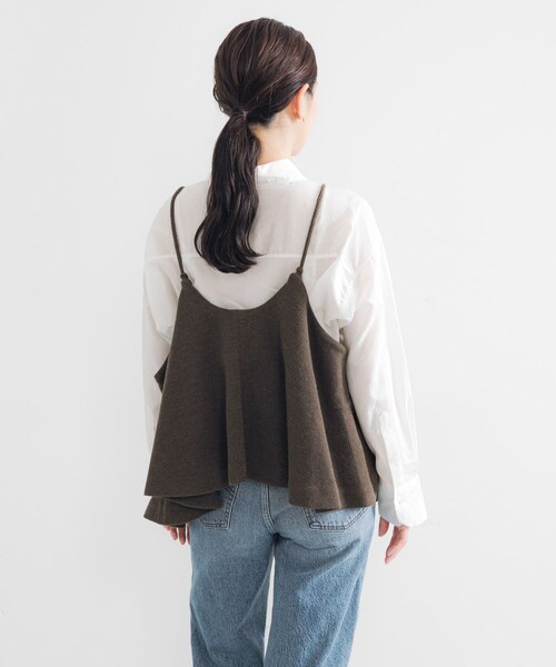 URBAN RESEARCH(アーバンリサーチ)の「『別注』crinkle crinkle crinkle×URBAN RESEARCH wool lingerie cami(キャミソール・レディース・BLACK/BROWN・FREE)」の18枚目の写真