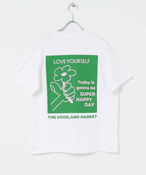 THE GOODLAND MARKET（ザグッドランドマーケット）の「ザ グッドランド マーケット　THE GOODLAND TEE-flower（Tシャツ/カットソー・メンズ・WHITE/BLUE/GREEN/PINK・S/M/L）」の22枚目の写真