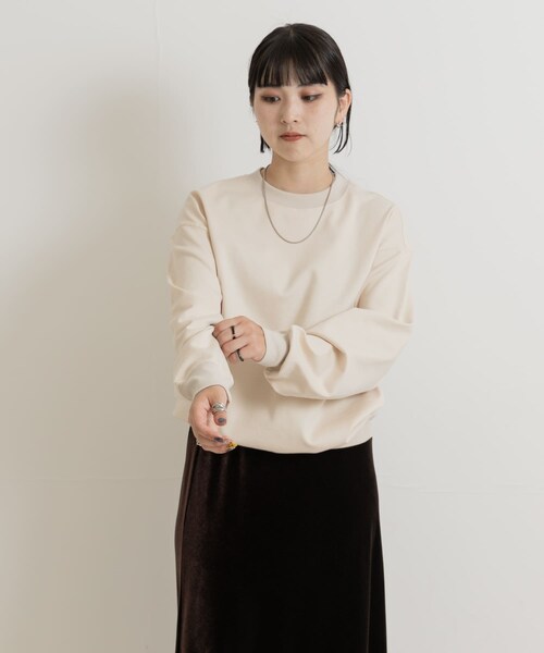THE GOODLAND MARKET(ザグッドランドマーケット)の「『別注』MIDIUMISOLID×TGM Organic cotton pullover(Tシャツ/カットソー・レディース・IVORY/GREEN/CHARCOAL・FREE)」の11枚目の写真
