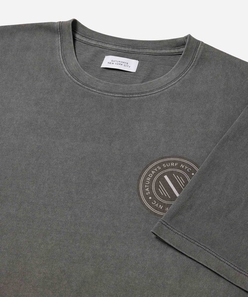 Saturdays NYC(サタデーズ ニューヨークシティ )の「Pigment Circle Tee(Tシャツ/カットソー・メンズ・ブラック/パープル/ホワイト・S/XL/M/L)」の16枚目の写真
