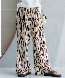 miclat | 大きいサイズ　リラックスサテン柄パンツ　miclat(その他パンツ)