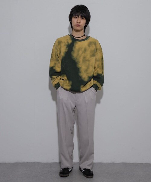 SENSE OF PLACE by URBAN RESEARCH（センスオブプレイスバイアーバンリサーチ）の「ブリーチクルーネックウェット（スウェット・メンズ・GREEN/BLACK/BURGUNDY・M/L）」の17枚目の写真