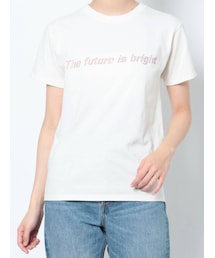 jouetie | ラインストーンロゴフィット Tシャツ(Tシャツ/カットソー)